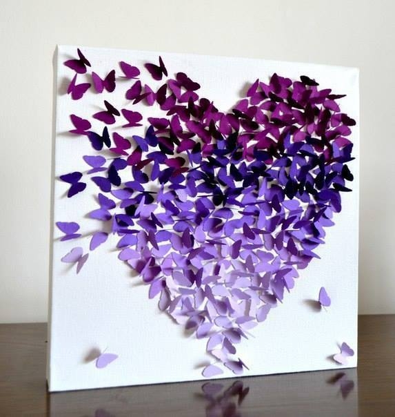 Сердце из бабочек