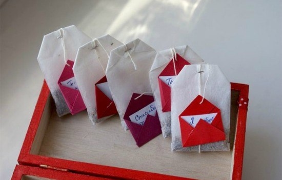 Создаем послания на чайных пакетиках.