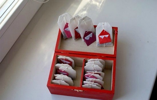 Создаем послания на чайных пакетиках.