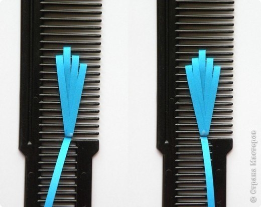 Квиллинг на расческе