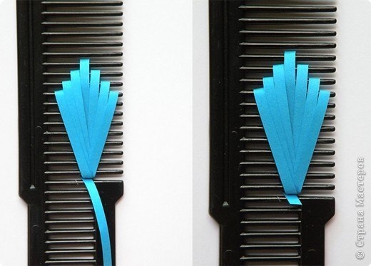 Квиллинг на расческе