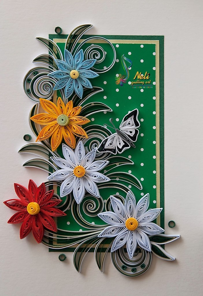 Открытки. Квиллинг.