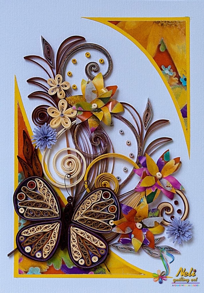 Открытки. Квиллинг.