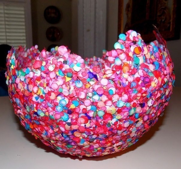 Ваза из конфетти