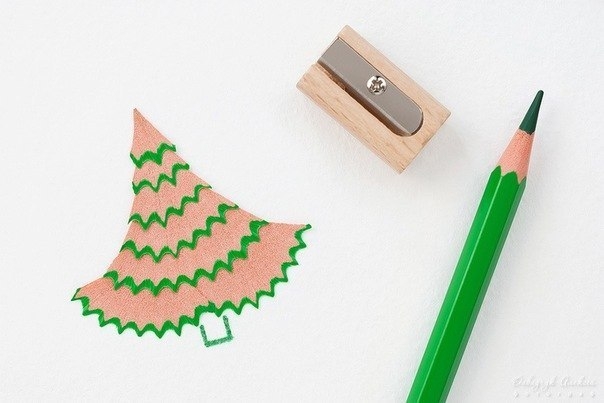 Поделки из стружек от карандашей