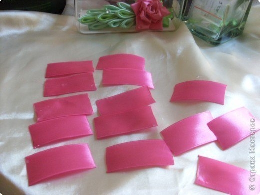 Розочка. Канзаши. МК.