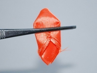 Канзаши. Круглый лепесток. Канзаши. Круглый лепесток.