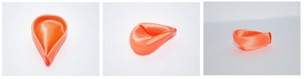 Канзаши. Круглый лепесток. Канзаши. Круглый лепесток.