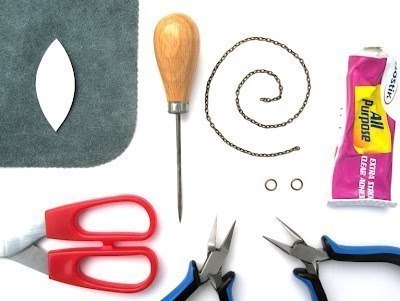 Ожерелье из кожи. Мастер-класс.