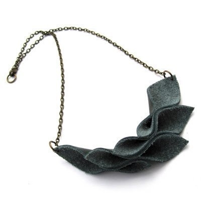 Ожерелье из кожи. Мастер-класс.