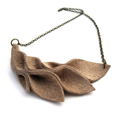 Ожерелье из кожи. Мастер-класс.