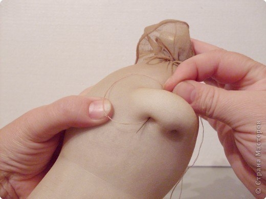 Кукла из капроновых чулок и носков