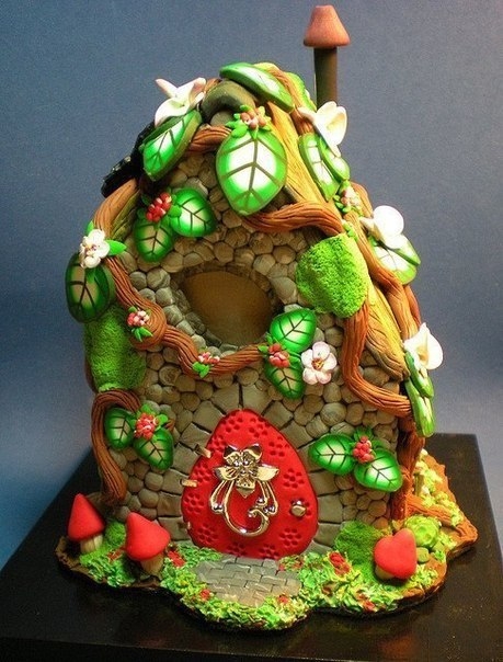 Сказочные домики из полимерной глины