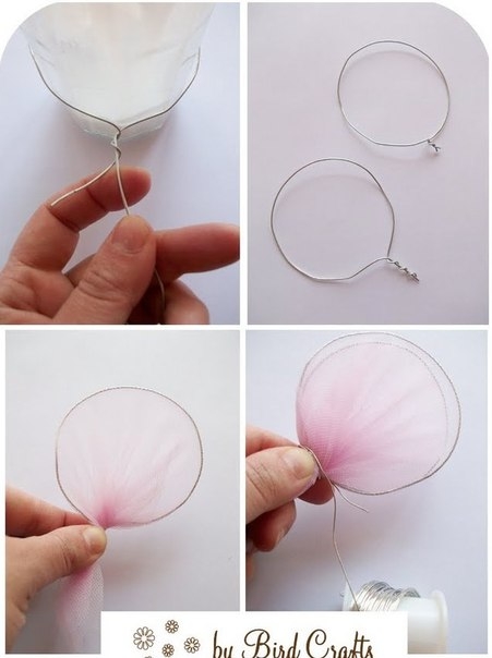 Бабочки из тюля