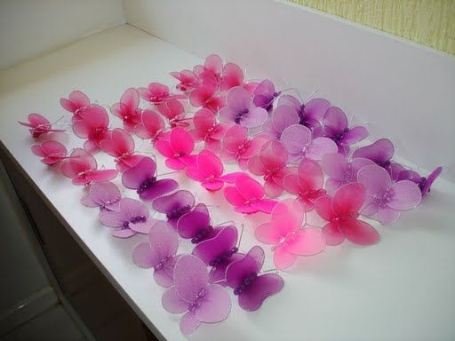 Бабочки из тюля