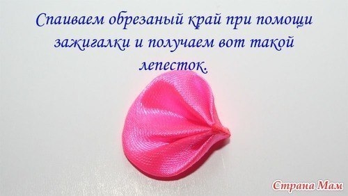 Роза из круглых лепестков