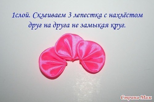 Роза из круглых лепестков