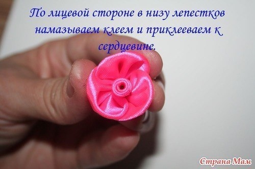 Роза из круглых лепестков