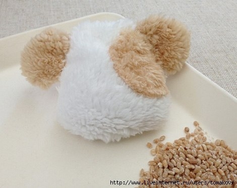 Плюшевый щенок. МК и выкройка.