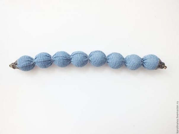 Браслет из джинсовой ткани. Мастер-класс.
