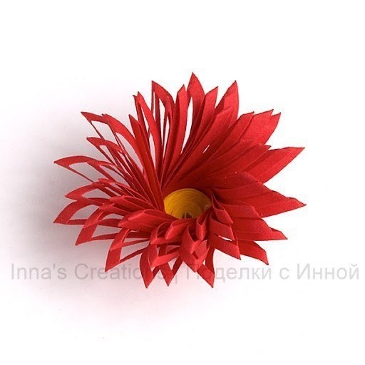 Бахромчатый цветок из бумаги Бахромчатый цветок из бумаги