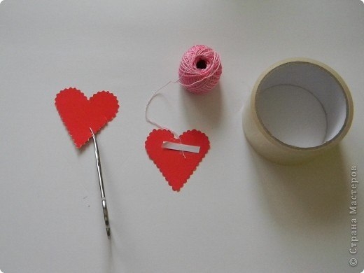 Сердце в технике изонить без иголки