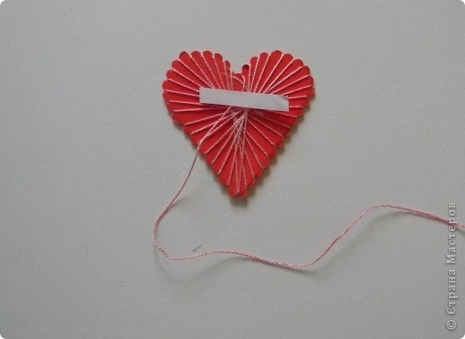 Сердце в технике изонить без иголки