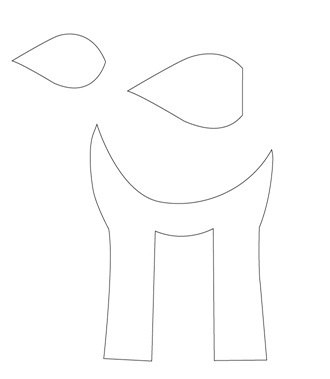 Выкройка олененка Бэмби Выкройка олененка Бэмби