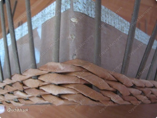 Шкатулка. Плетем из газет Шкатулка. Плетем из газет