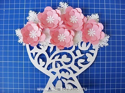 Открытка Ваза с цветами