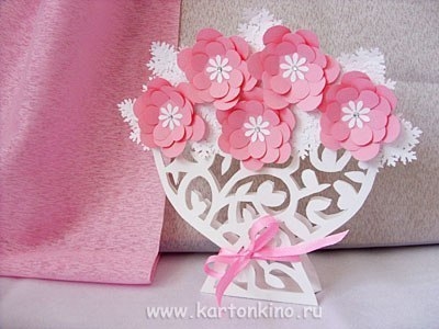 Открытка Ваза с цветами