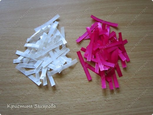 Пушистики из узкой ленты