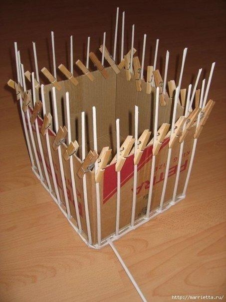 Плетение из газет. Прямоугольные корзинки. Мастер-класс