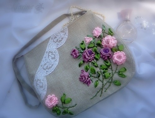 Вышивка лентами