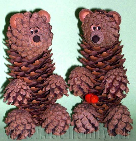 Поделки из шишек Поделки из шишек
