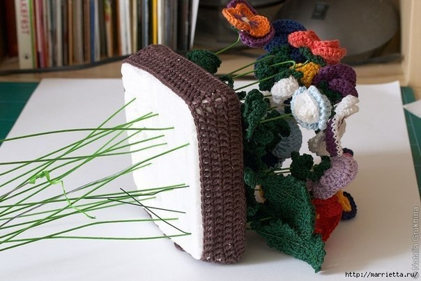 Анютины глазки крючком Анютины глазки крючком