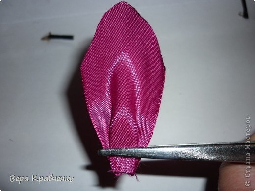 МК листочка для цветочка