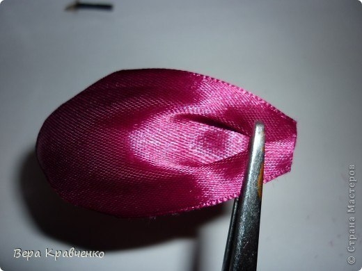 МК листочка для цветочка