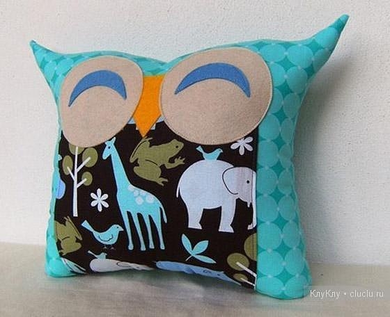 Шьем подушки совушки. Идеи для вдохновения
