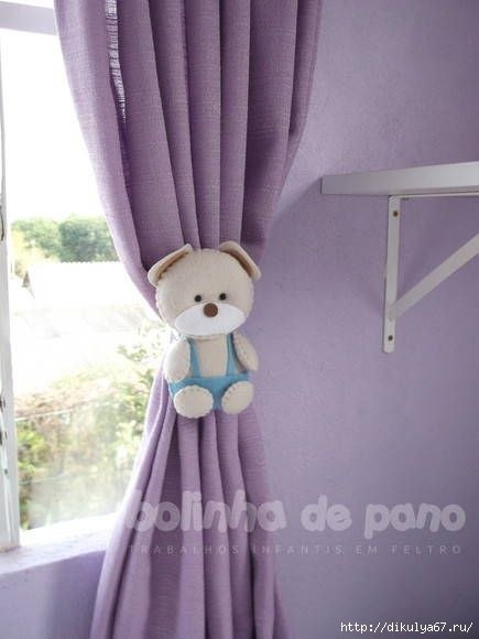 Подхваты для занавесок в детскую. Идеи для вдохновения