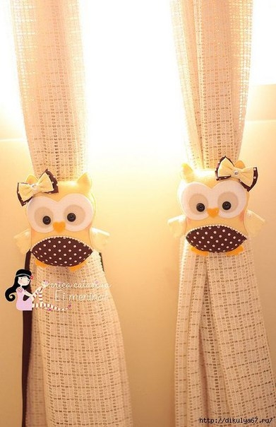 Подхваты для занавесок в детскую. Идеи для вдохновения