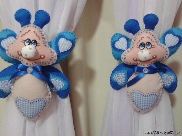 Подхваты для занавесок в детскую. Идеи для вдохновения