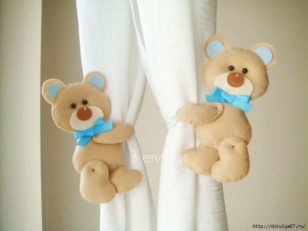 Подхваты для занавесок в детскую. Идеи для вдохновения