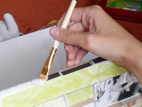 Панно из спичечных коробков