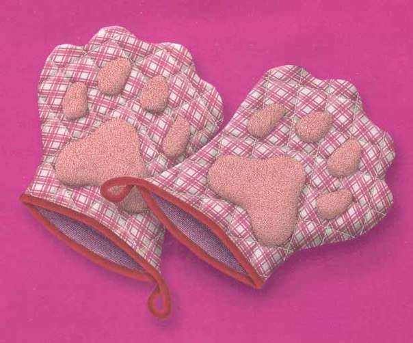 Прихватки с аппликацией