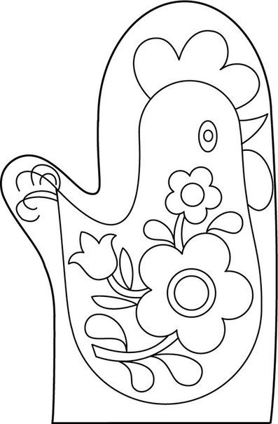 Прихватки с аппликацией