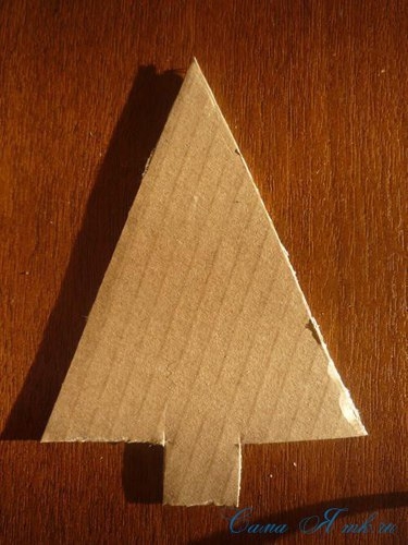 Кофейные магниты-ёлочки на холодильник