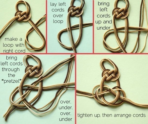 Браслет. Узел Жозефина Браслет. Узел Жозефина