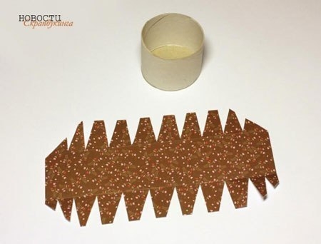 Мини-коробочка из картонной трубки