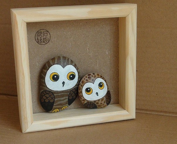 Самая милая роспись на камнях